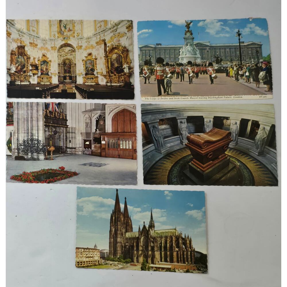 Vintage EuropeTravel Postcards Lot London Paris Germany Cathedral Palace Tomb